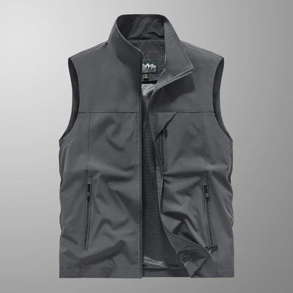 Water-Resistant Multi-Use Mens Vest - Sleeveless Polyester