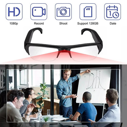 1080P Mini Camera Smart Glasses Travel-Friendly Sports Glasses