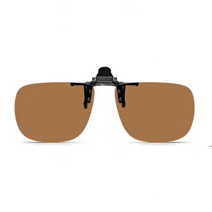 Clip-On2026 Edition Sunglasses Polarized UV400 Night Vision Driving Glasses Square Clip-Ons Anti-Glare Vintage Style