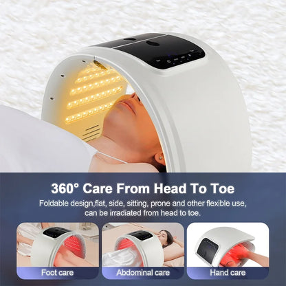 7-Color LED Photon Face Mask & Nano Spray Machine - Skin Rejuvenation Anti-Aging Household Therapy