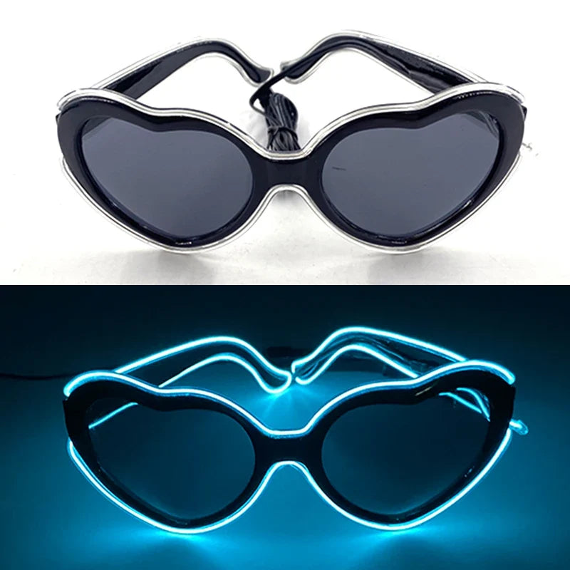 Light 1PC Up LED Glasses Neon Sunglasses for Parties Kids Adults