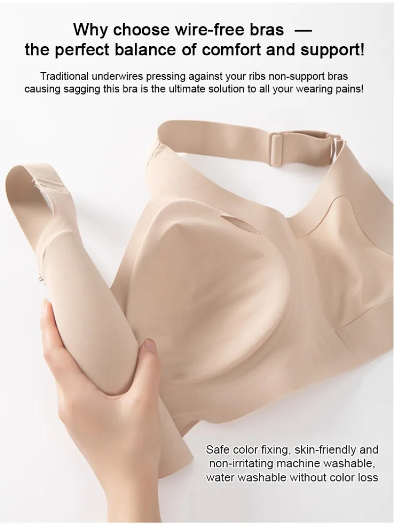 wire-free, full coverage, padded, everyday comfort – Supportive seamless women's bra