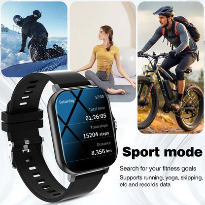 Heart Rate Sleep Tracker Sports Fitness Smartwatch 2026 – LAXASFIT Smart Watch Full Touch Screen Bluetooth Call