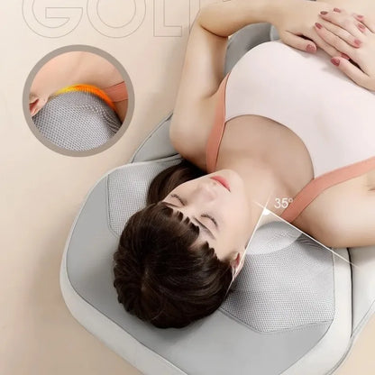 Full Body Massage Mat Motor-Driven Heat Kneading Neck And Lumbar Massager Relaxation Remote Control Fall 2026 Household Spa Trend