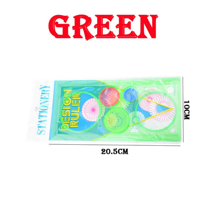 Creative Kids Geometry Spirograph Stencils Kit - 4 Flower Drawing Templates, Educational Art Tools for School Supplies in Vibrant Colors