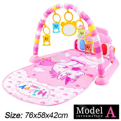 Play Baby Gym Piano Activity Mat With Hanging Toys Newborn Early Education Fall 2025 Sensory Motor Skill Gift