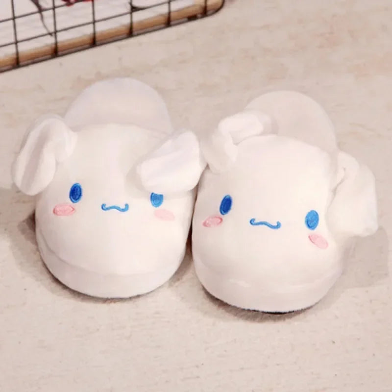 Cotton Cinnamoroll Slippers With Moving Ears For Couples