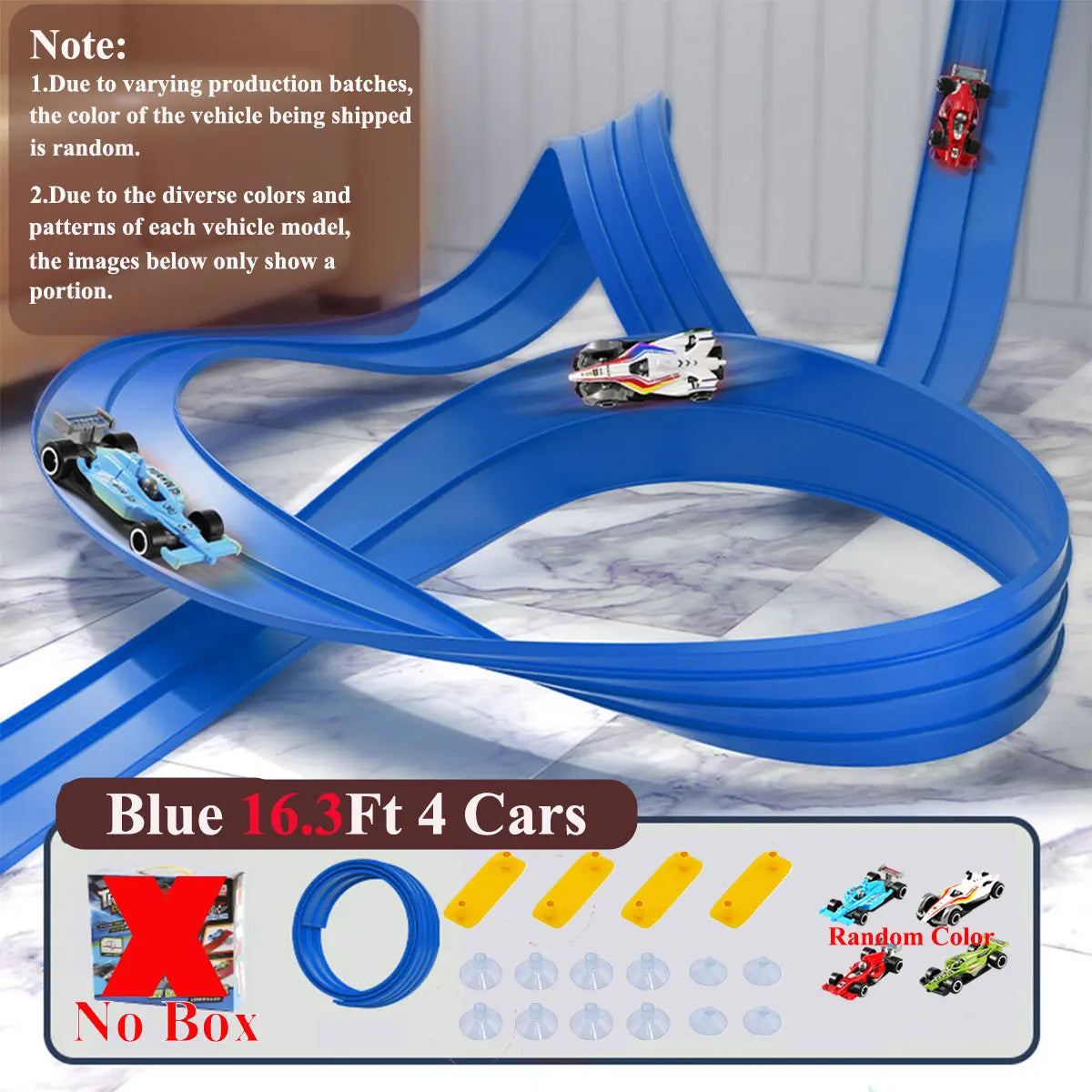 Kids Ramp Toy Back to School 2026 – Flexible DIY Double Race Track Kit Compatible 1/64 Cars