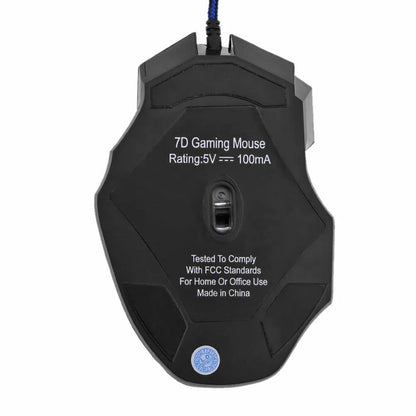Usb Wired Gaming Mouse 7 Button Backlit Comfort-Grip Comfort