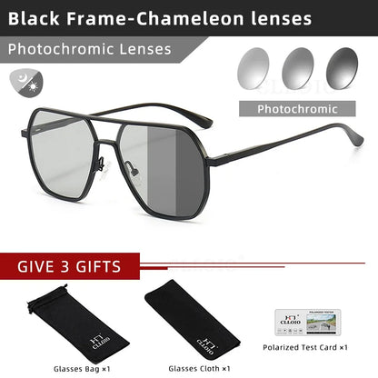 Sunglasses Photochromic Anti Glare Day Night Vision Polarized UV400 Unisex Square Frame Summer 2026 Trend