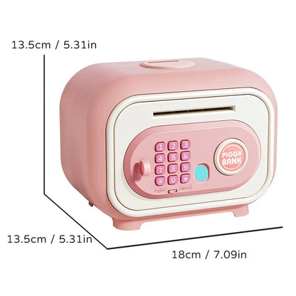 Piggy Electronic Bank Password Protected Mini ATM Toy For Kids Back To School 2025 Teaches Saving