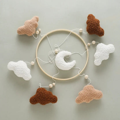 Crib Baby Mobile Wooden Nursery Newborn Sensory Toys