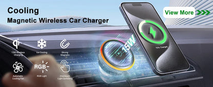Wireless2026 Edition Car Charger Dual Coil Fold Screen Mount Fast Charge For Foldable Phones Air Vent Car Holder Fall