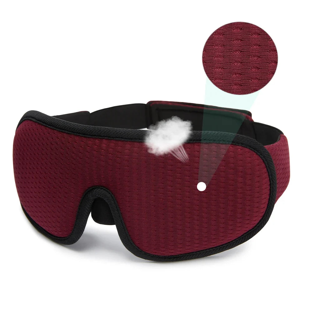 Light Blocking, Plush and Breathable Eyeshade for Travel and Night Rest – 3D Sleep Eye Mask