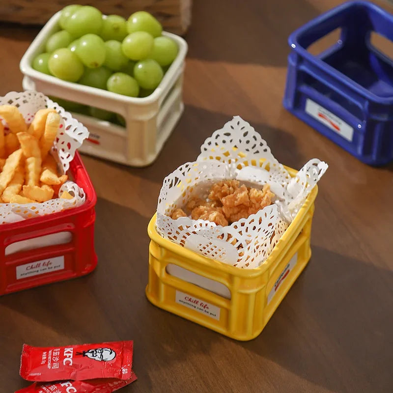 Ceramic Snack Bowl Eco-Friendly Tableware Fall 2026 Household Decor Trend Multiuse Snack Dish