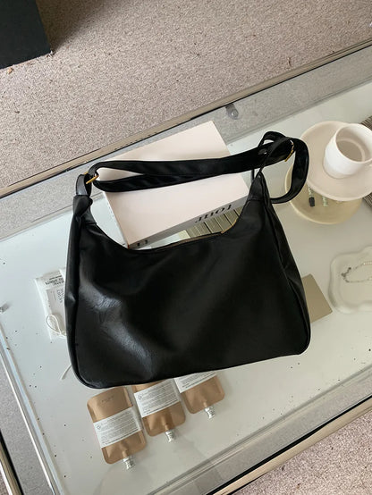 Plush Multi-Use Womens Hobo Bag - Slouchy, Faux Leather