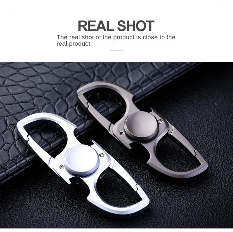 Fidget2025 Edition Spinner Keychain Stainless Steel EDC Gift