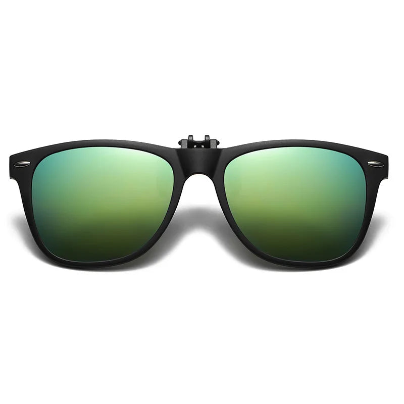 Polarized Photochromic UV Anti-Glare Driving Goggles, Vintage Square Style, Fall 2025 Safe Driving – Night Vision Clip-On Sunglasses