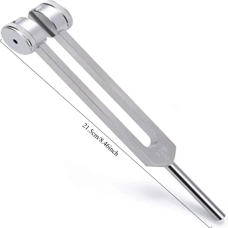 Chakra Healing Tuning Fork Kit 128Hz 512Hz - Aluminum Alloy Sound Therapy Tools for Yoga and Meditation