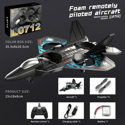 EPP Foam 2.4G RC Glider Plane with Lights - Gravity Sensing Aircraft for Kids, Simple to Fly