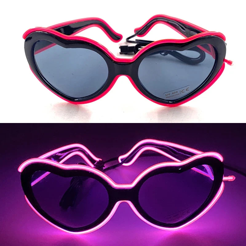 Light 1PC Up LED Glasses Neon Sunglasses for Parties Kids Adults
