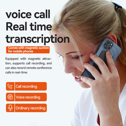 AI Voice Recorder 8GB 128GB Travel-Friendly Multilingual Translator