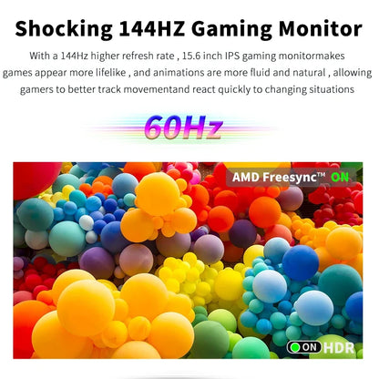 Travel-Friendly 15.6 Inch FHD IPS Monitor Dual Screen USB C