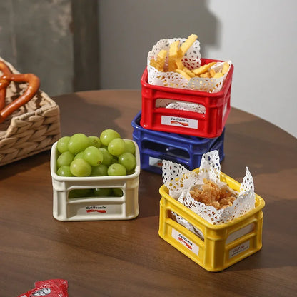 Ceramic Snack Bowl Eco-Friendly Tableware Fall 2026 Household Decor Trend Multiuse Snack Dish
