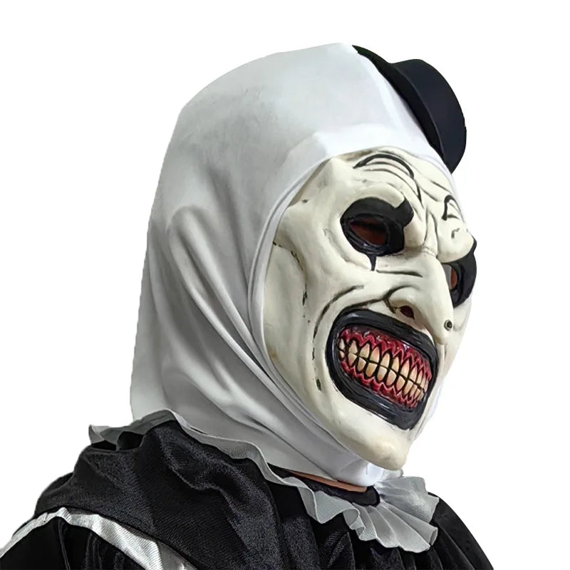 Mask Clown Terrifier Latex Cosplay Halloween 2025 One Size