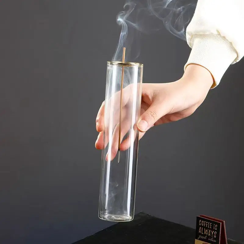 Glass Incense Burner With Removable Ash Catcher Household Decor