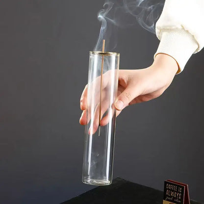Glass Incense Burner With Removable Ash Catcher Household Decor