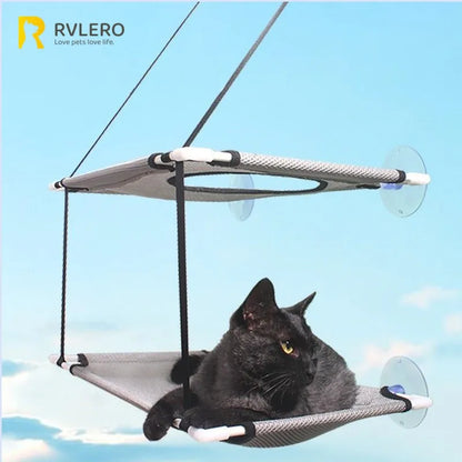 Hammock Cat Window Bed Double Decker Suction Cup Mount Sunny Seat Fall 2025 Wall Mounted Cozy Napping Spot