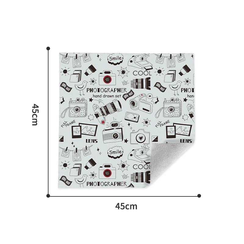 Magic Cloth Makeup Bag - Travel-Friendly Camera Lens Wrapping Storage, Self-adhesive Organizing Bag
