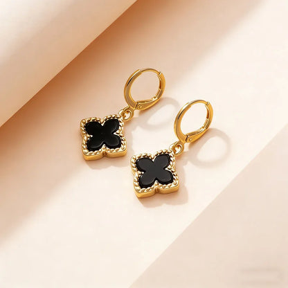 Four Earrings Leaf Clover Pendant Dangle Jewelry Gift Idea Spring 2026 Trendy Party Accessory