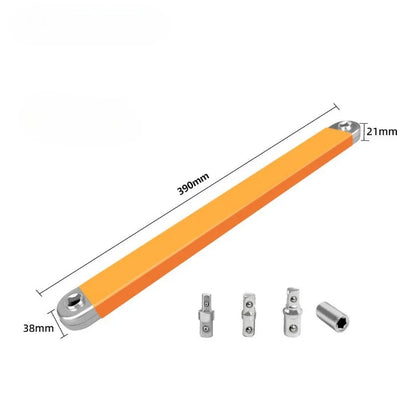 Two-Way Impact Socket Ratchet Vehicle Hand Device 2026 – Travel-Friendly Offset Extension Wrench 4-Adapter Kit
