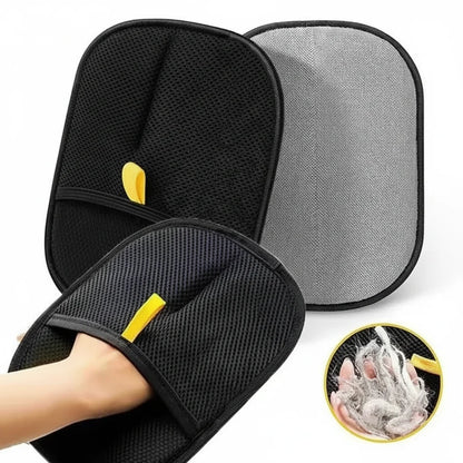 Removes Hair from Furniture and Coat, Cats and Dogs – Double-Sided Pet Grooming Glove