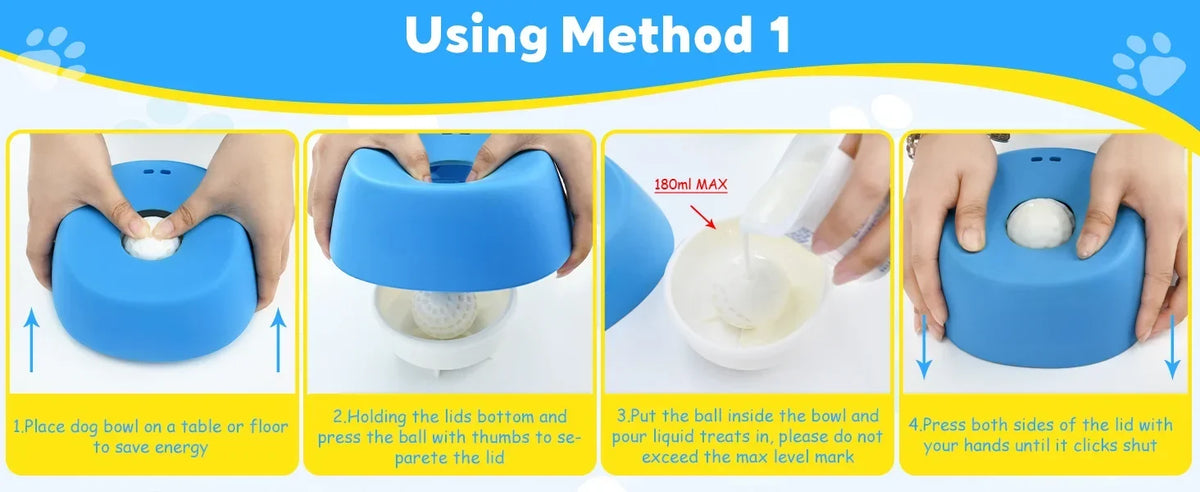 Anti-Slip Lick Mat 3/4 Cup Liquid Treat Holder for Dogs 2026 – Anti-Choking Slow Feeder Dog Bowl