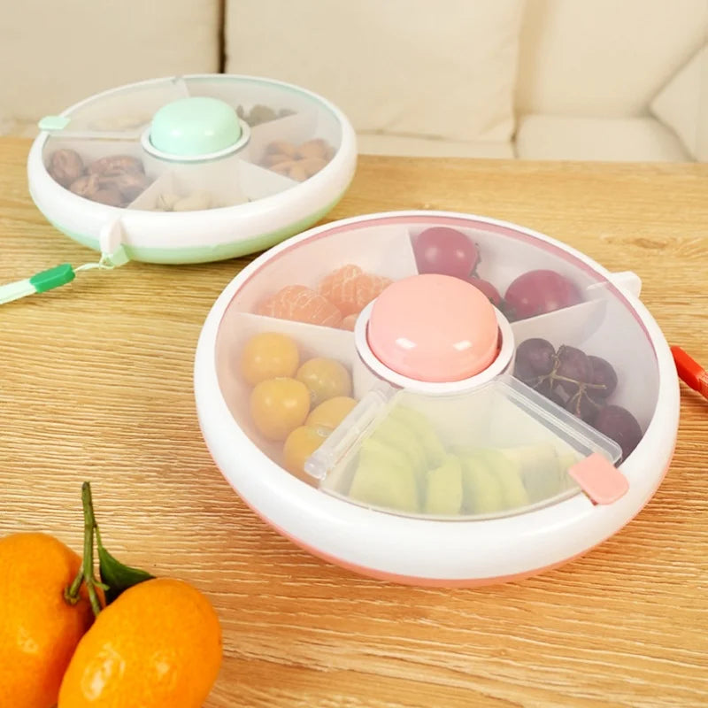 Snack Container Rotating Moisture Proof Organizer Spinner Back To School 2025 Travel-Friendly Freshness