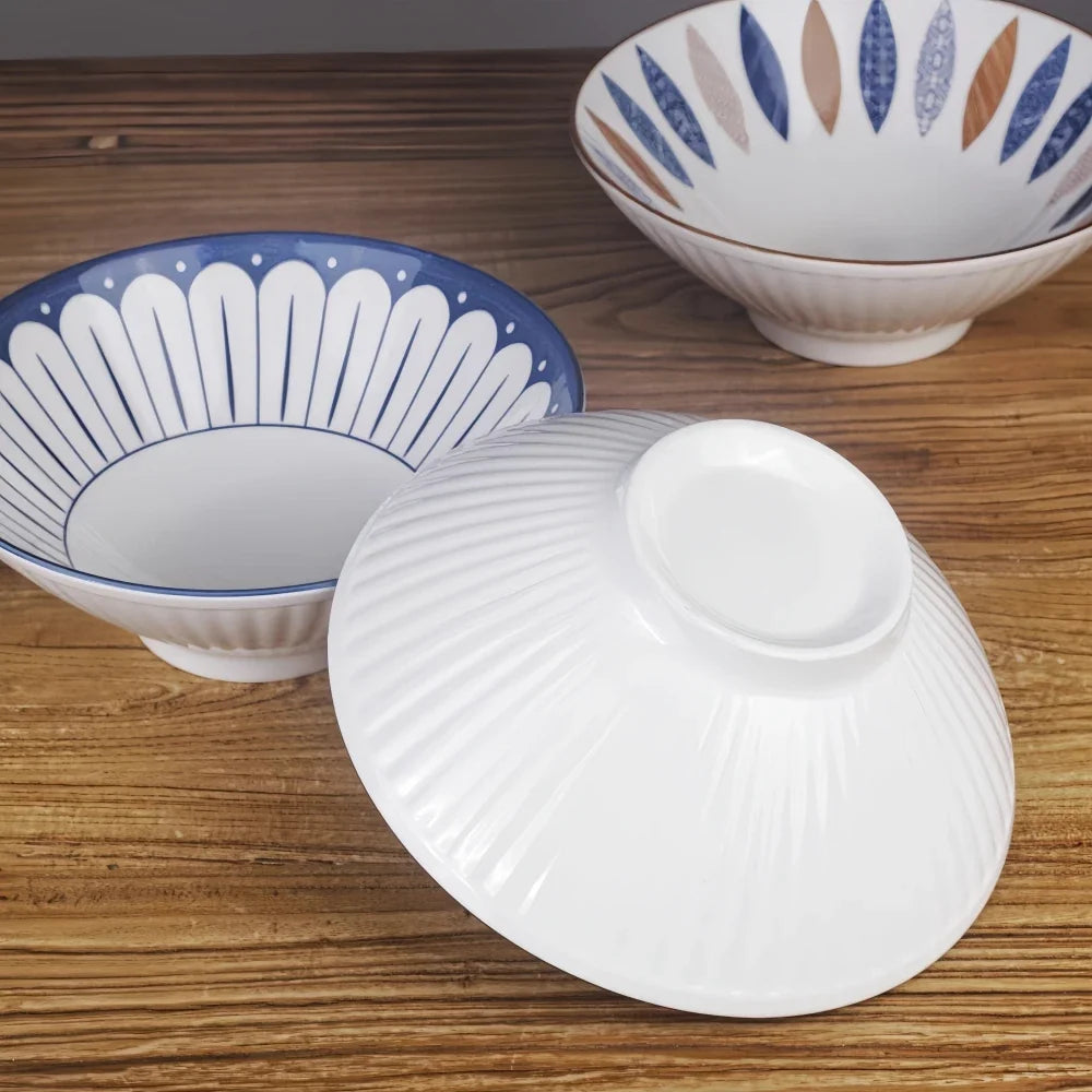 Bowl Ramen 8 Inch Porcelain Japanese Noodle Bowl Large