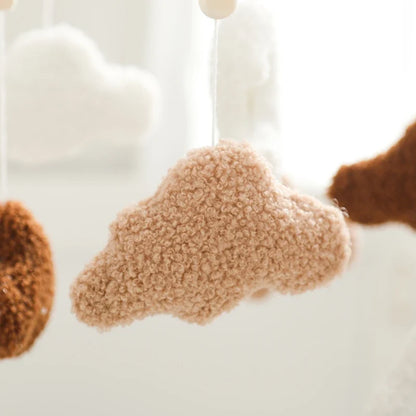 Crib Baby Mobile Wooden Nursery Newborn Sensory Toys