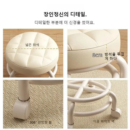 Child Rolling Stool Multi Functional Shoe Changing Seat