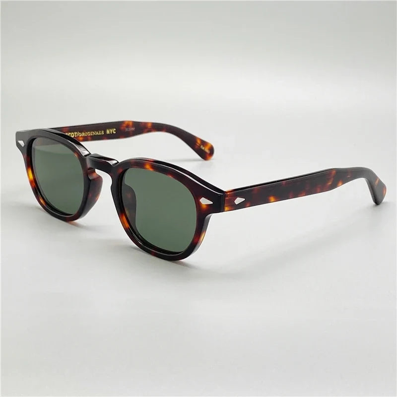 Sunglasses Polarized Vintage Round Acetate Frame Summer 2026 Driving Glare Reduction Gift Idea