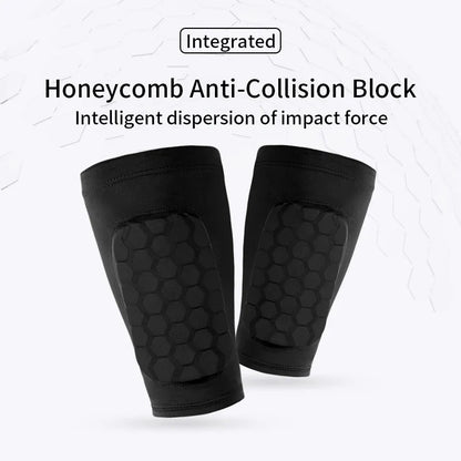 Football Shin Guard Sleeve Covers - Light Elastic Protective Leg Sleeves for Men Women and Teens