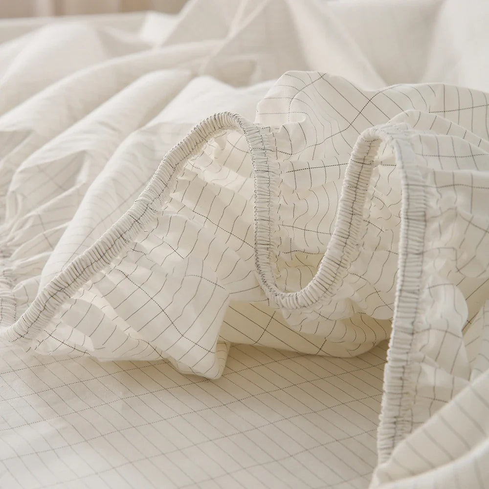 Grounding Earthing Fitted Sheet Cotton Silver Plug Included