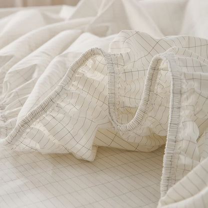 Grounding Earthing Fitted Sheet Cotton Silver Plug Included