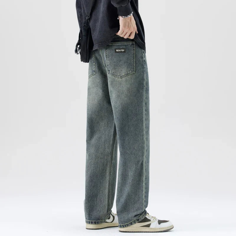 Men's Heavyweight Jeans - Loose Straight, Cotton Street
