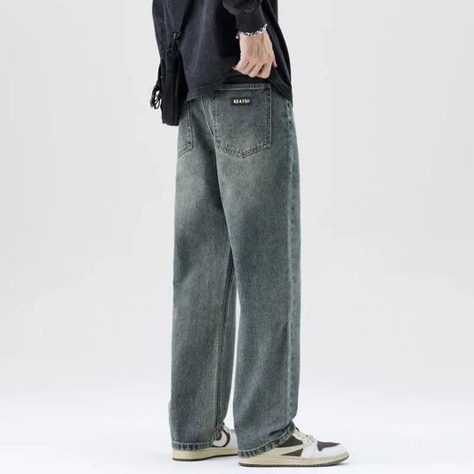 Men's Heavyweight Jeans - Loose Straight, Cotton Street