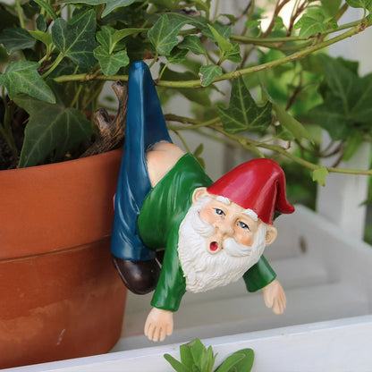Gnome Garden Hanging Statue Resin Outdoor Ornament Summer 2026 Whimsical Garden Decor Gift Idea