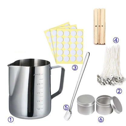Candle Making Kit Complete DIY Supplies Kit Aromatherapy Candle Jars Mould Fall 2025 Beginner Gift