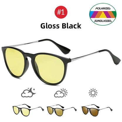 Sunglasses Photochromic For Night Driving Polarized UV400 Lenses Color Changing Glasses Fall 2025 Trend